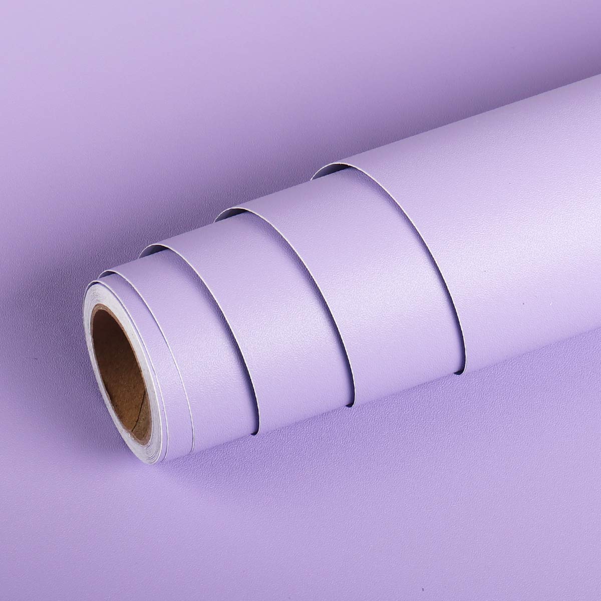 Livelynine Plain Purple Wallpaper for Bedroom Lilac Wallpaper for Girls Bedroom Self Adhesive Wallpapers Kids Childrens Nursery Women Girls Wall Paper Purple Teenager Living Room 40CM X 2M