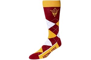 FBF For Bare Feet Men's NHL Argyle Lineup Crew Dress Socks-1 Size Fits Most
