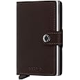 Secrid Men Mini Wallet Genuine Leather RFID Safe Card Case for max 12 cards 16mm slim Brown