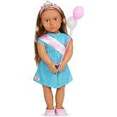Our Generation - 18 Inch Doll - Blonde Hair and Brown Eyes - Birthday Party Accessories - Pretend Play - Toys for Kids 3 and Up - Anita