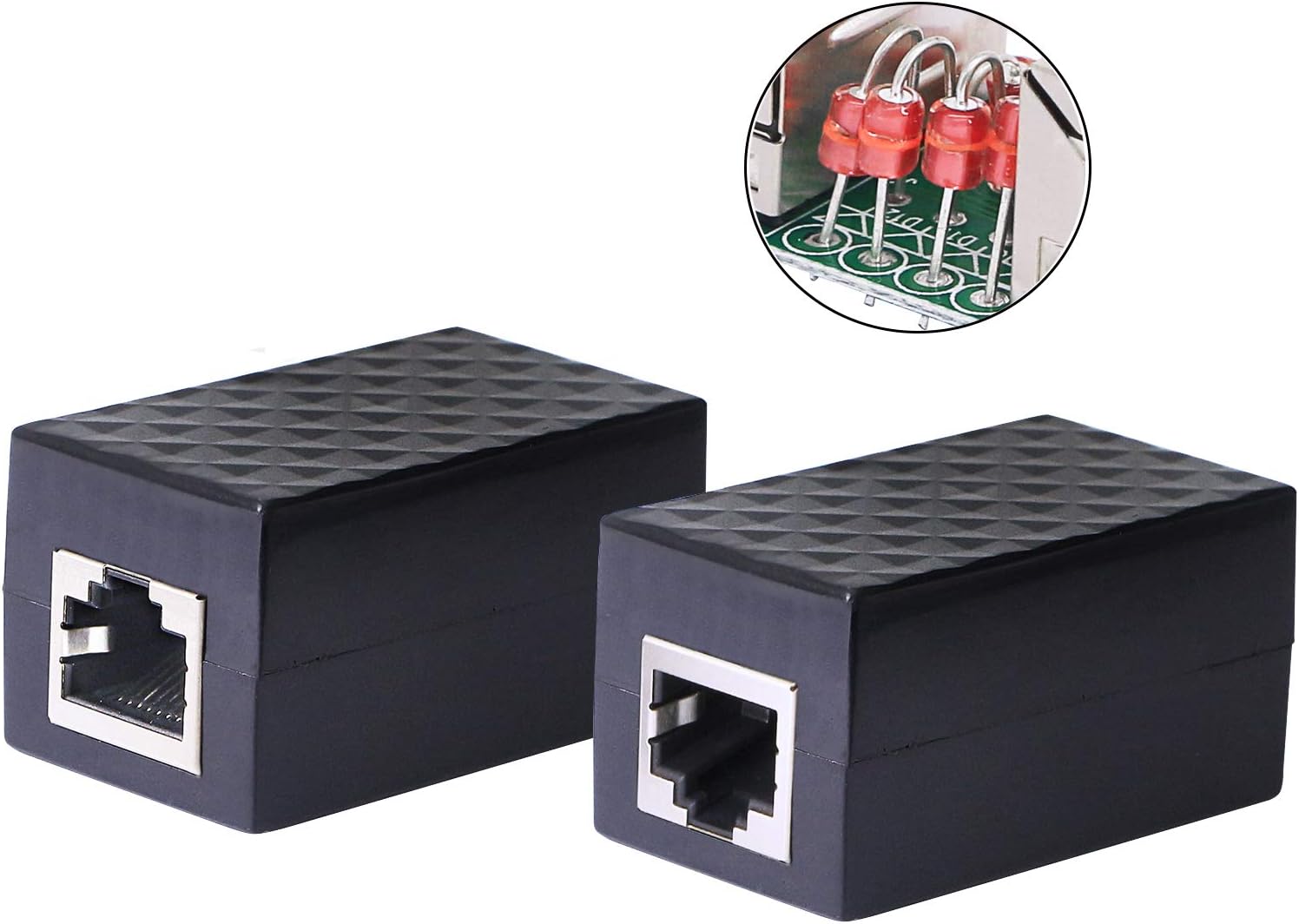 CERRXIAN Surge Protector RJ45 Coupler Female to Female Network