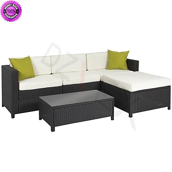 Amazon.com: DzVeX 80PC Rattan Wicker Aluminum Frame Sofa Set ...