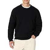 Amazon Essentials Men's Relaxed-Fit Cotton Blend Textured Crewneck Pullover Sweater
