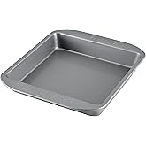 Farberware Nonstick Bakeware 9-Inch Square Cake Pan, Gray
