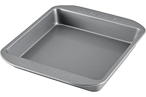 Farberware Nonstick Bakeware Nonstick Baking Pan / Nonstick Cake Pan, Square - 9 Inch, Gray