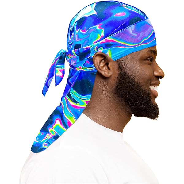Bandana Pirate Imprimé Pour Cyclisme Et Moto - Imitation Soie Réglable - Pour Casque, Style Hip-hop Ou Déco - Unisexe - 7
