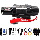WARN VRX 25-S Powersport Winch for ATV &amp; UTV with 2,500 lb Pulling Capacity | Synthetic Rope, Sealed Motor, All-Metal Gear Train, Waterproof Design for ATV/UTV Recovery and Trail Riding
