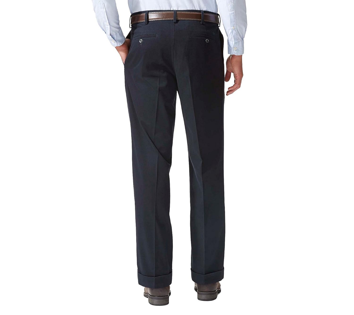 Dockers Men's Relaxed Fit Comfort Khaki Cuffed PantsPleated D4 Dockers Men's Bottoms 47876