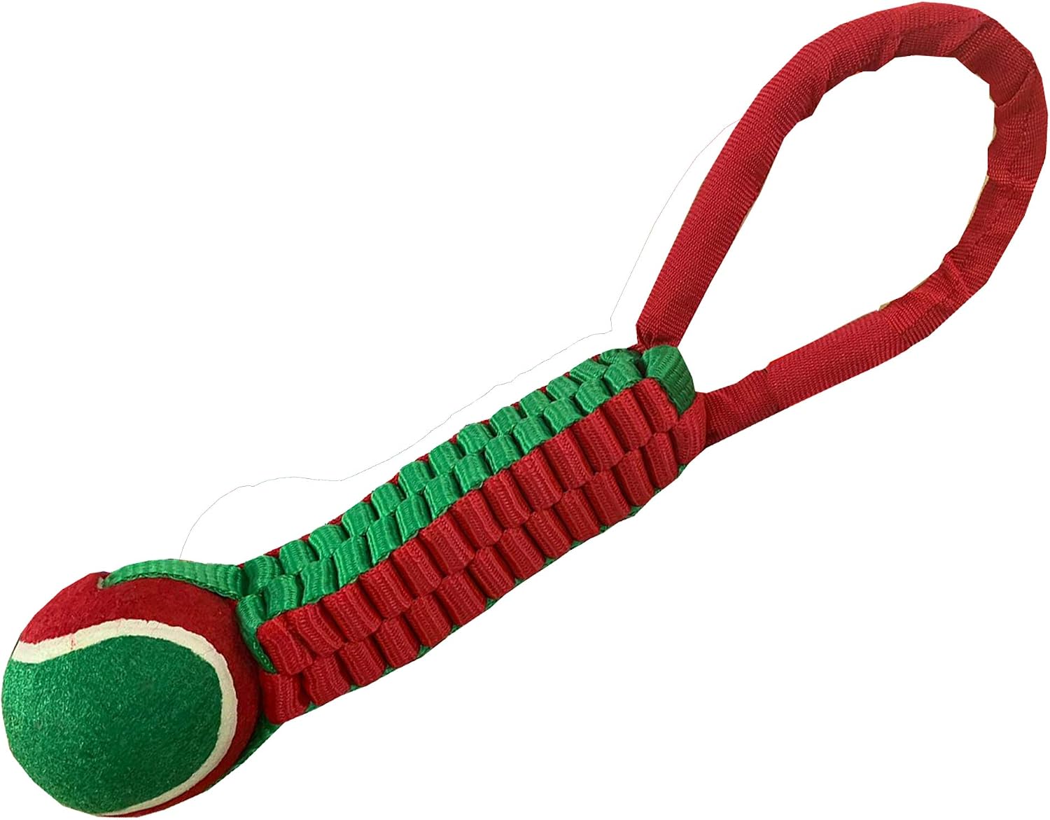 Pet Living Dog Toy Ball With Rope Large & Medium Ball Rope Toy For Large Dog 6 CM Ball Size Suitable for large Dogs (Red)