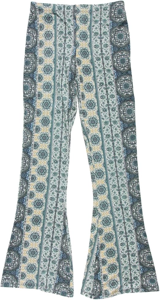 Amazon.com: WHITE FAWN Printed Girls Flare Pants Blue: Clothing