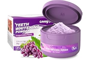 GAAYOU Purple Teeth Whitening, Teeth Whitening Powder Grape & Mint Flavor Tooth Powder Natural Teeth Whitener Color Corrector Toothpaste Powder for Tooth Stain Removal