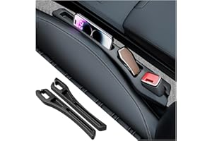 YGDMD 2PCS Car Seat Gap Filler Organizer,2 in 1 Car Gap Filler with Fill and Storage Function for Storing Phones Keys Cards,Universal Multifunctional No Drop Seat Guard for Cars