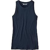 Title Nine Headlands Ribbed Tank Top – Women’s Slim Fit High Neck Travel Tank with UPF 50, Odor Control & Quick-Dry Fabric