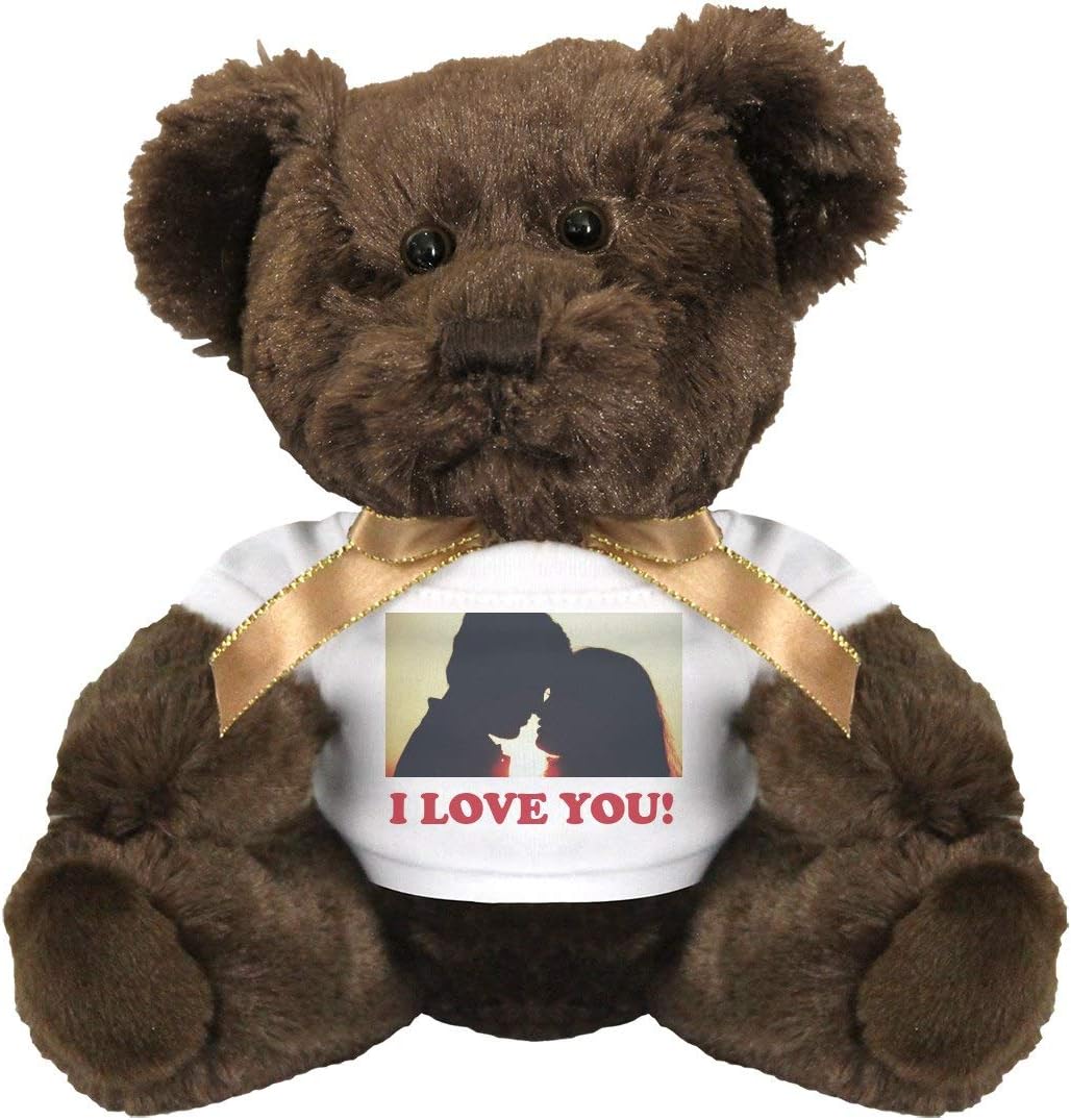 Custom Photo Boyfriend Gift: 7 Inch Teddy Bear Stuffed Animal
