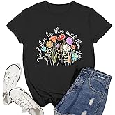 Ascrazy Teacher Shirts for Women Teaching Tshirt School Teacher Life Shirt Teach Tee Tops