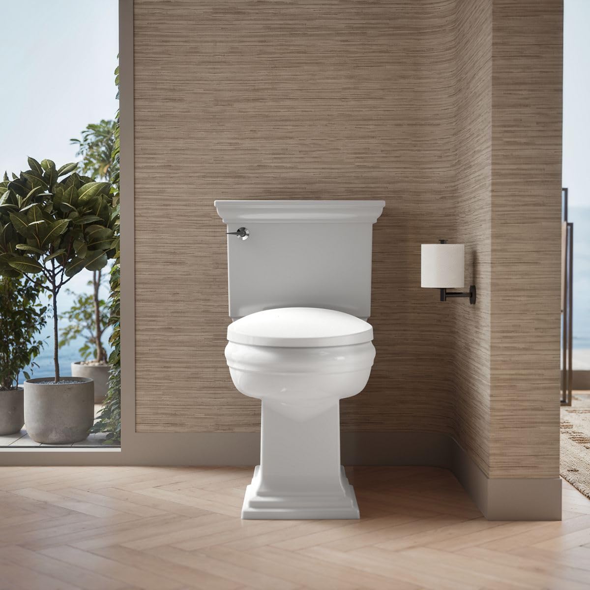 KOHLER 10349-0 PureWarmth Heated Elongated Toilet Seat, Soft Close Toilet Seat, Quiet-Close, Slow Close, Night Light, White