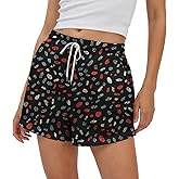 domirica Women Sweat Shorts Elastic Waist Fashion Athletic Shorts for Women Baggy Sweats with Pocket Trendy Street Wear