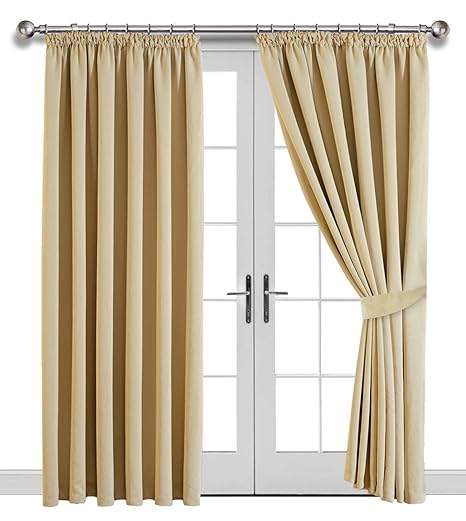 Imperial Rooms Bedrooms Blackout Pencil Pleat Curtains Pair Of