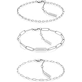 Calvin Klein Jewelry Women's Stainless Steel Gift Set Chain Bracelets, Color: Silver (Model: 35000434)