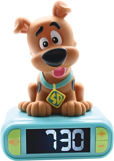 Lexibook Scooby-Doo Nightlight Alarm Clock Brown/Green