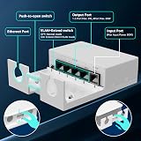 YuanLey PoE Extender 1 to 4 Mini Switch 90W In 60W Out IP66 Waterproof 250m view 4
