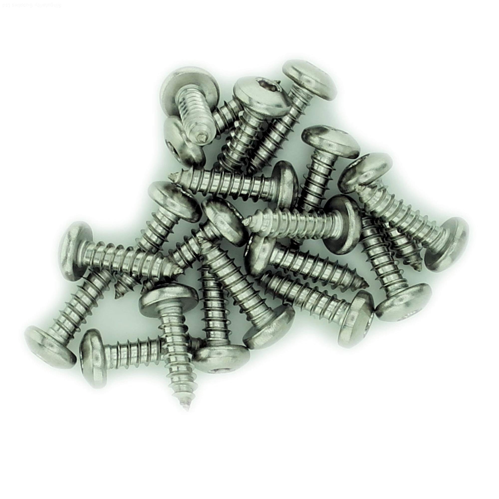 No.10 x 3.15 (4.8mm x 80mm) TX Pan Self-Tapping Screw - Stainless Steel (A2) (Pack of 20) — image 1
