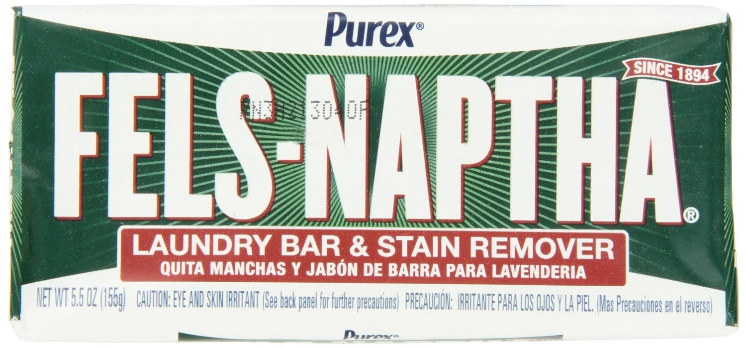 Fels Naptha Laundry Bar and Stain Remover, 5.5 Ounce - Pack of 3
