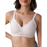 Tarbo Jelly Wireless Bras for Women No Underwire Push Up Bra Full Coverage Soft Comfort Seamless T-Shirt Supportive Bralette
