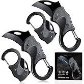 2 Pack Pocket Knife, EDC knife for Men & Women -Keychain Box Cutter with 1.34 Inch blade, Mini Folding Cool Gadgets for Everyday Carry Folding Knife.Stocking Stuffers Gifts for Him Men Husband (2 Black)