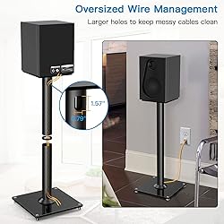 PERLESMITH Universal Floor Speaker Stands 26 Inch
