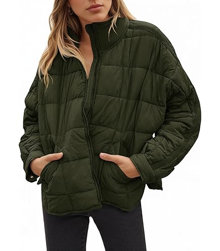 Free People Dolman Quilted Knit Jacket Mushroom MD (Women's 8-10