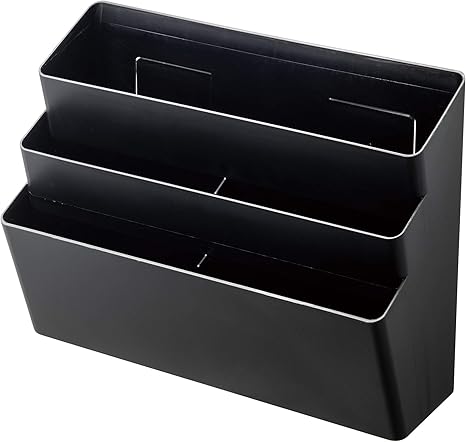 Amazon 山崎実業 Yamazaki 冷蔵庫横マグネット収納ポケット ３段 ブラック 約32x13x24 5cm タワー 4497 キッチンペーパーホルダー オンライン通販