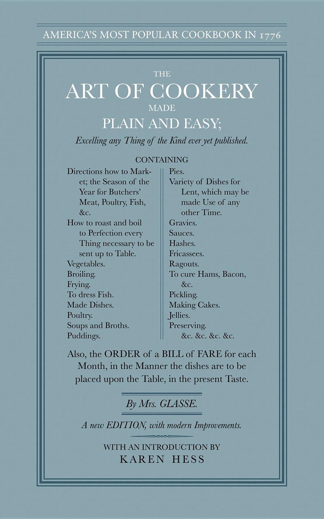 The Art Of Cookery Made Plain And Easy Glasse Hannah 9781557094629 Books Amazon Ca The Art Of Cookery Made Plain And Easy Glasse Hannah 9781557094629 Books Amazon Ca
