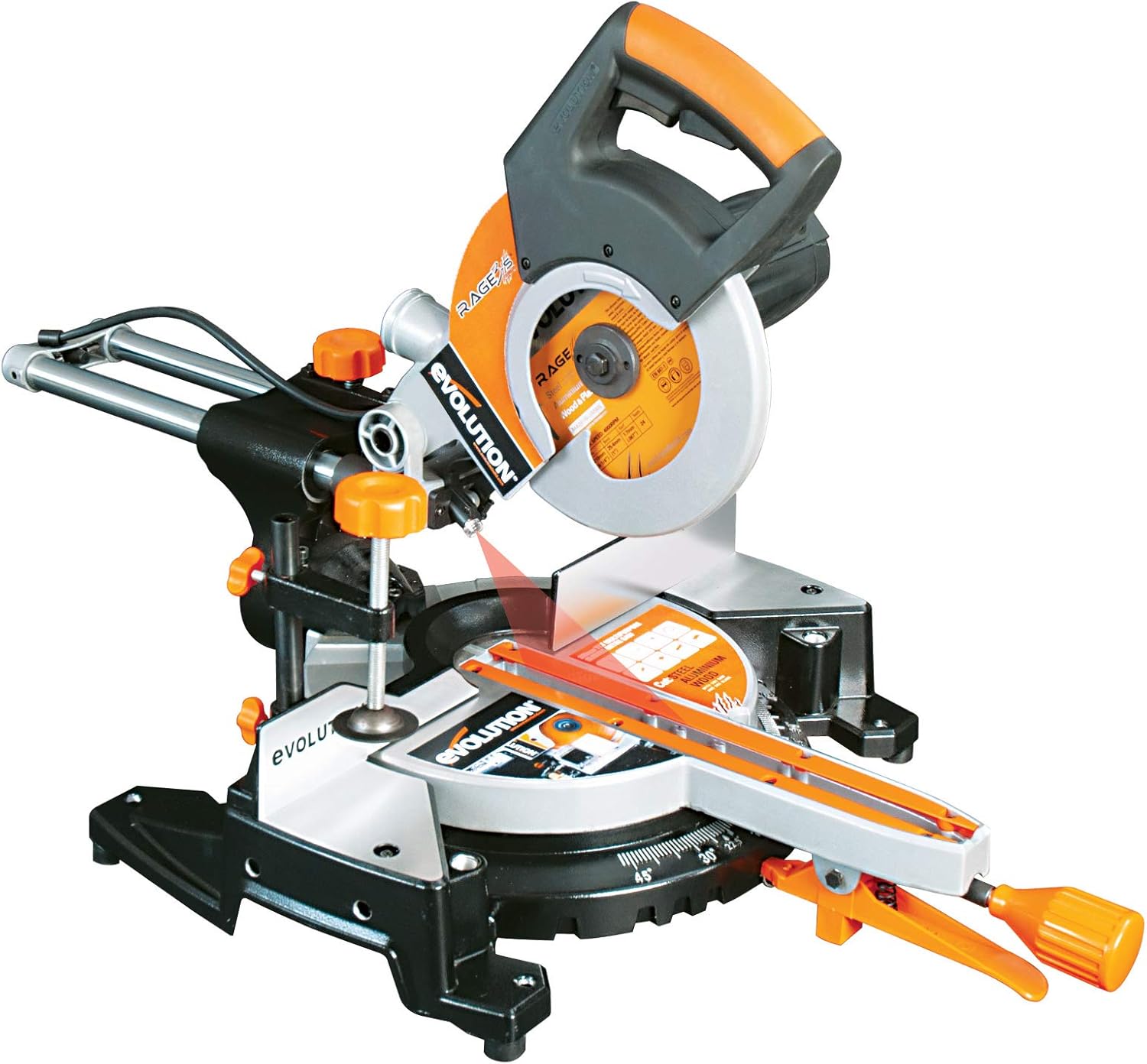 Evolution Rage3 S300 Scie A Onglet Multi Materiaux Avec 300mm De Coulisse 210mm Amazon Fr Bricolage