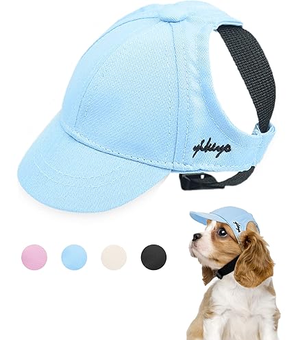 Gorra De Béisbol Para Perro Pequeño - Tela De Pana Transpirable, Correa Ajustable, Protección Solar Para Paseos