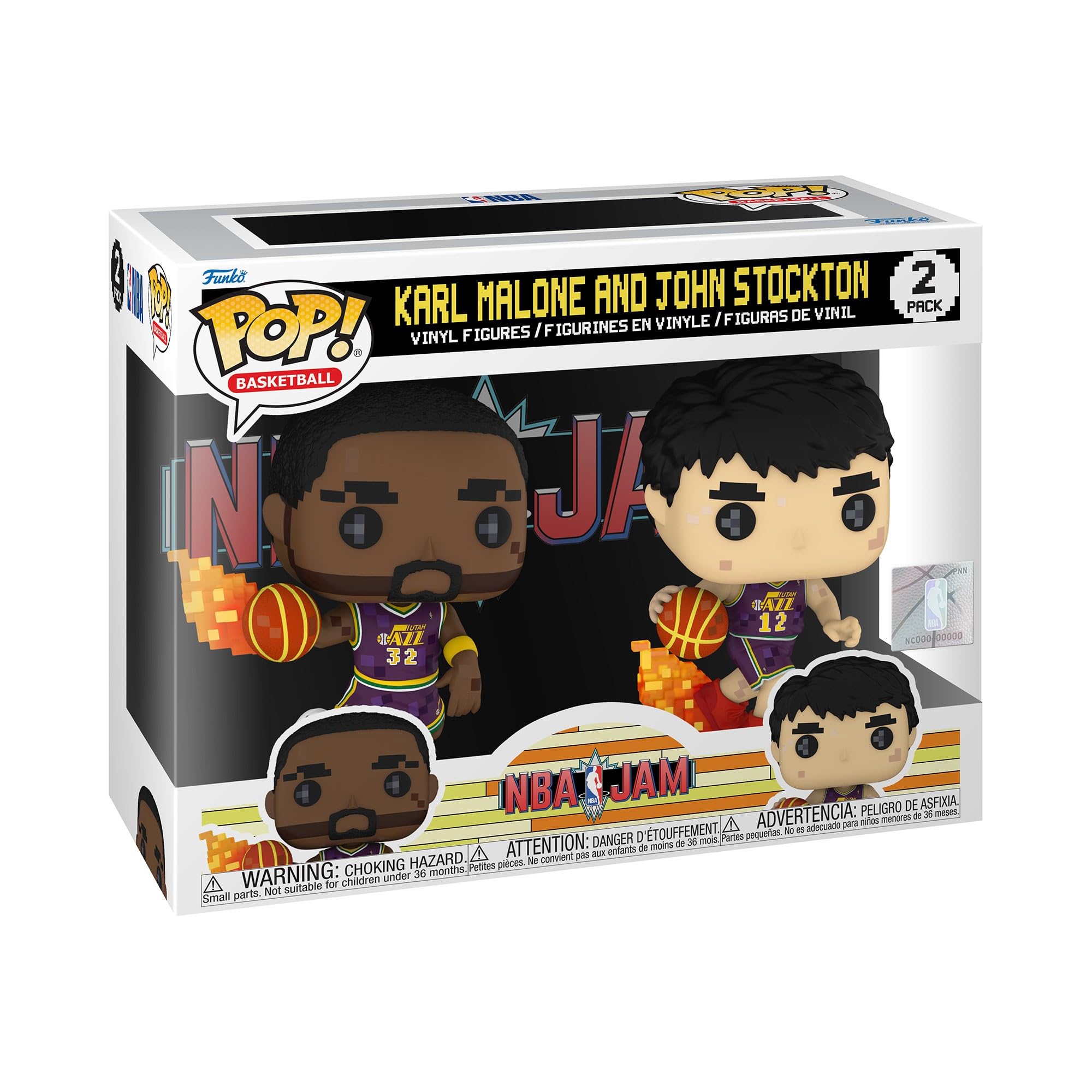 Photo 1 of Funko Pop Collectible Toy Figure - Karl Malone - NBA - Collectable Vinyl Figure - Gift Idea - Official Merchandise - Toys for Kids & Adults - Sports Fans