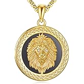 URONE Lion Necklace 925 Sterling Silver Lion Pendant Jewelry Animals Jewelry Gifts for Women