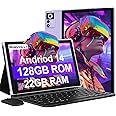 2025 Android 14 Tablet 22GB RAM 128GB ROM 1TB Expand, 10.1 inch 8000mAh Octa-Core Tablet with Keyboard & Mouse, HD IPS Display, 5G Wi-Fi, Bluetooth 5.0, GPS, Widevine L1, Split Screen -Metal Purple