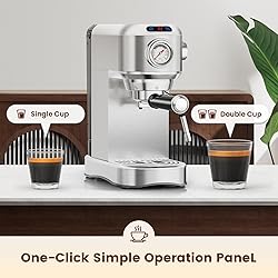 ANYCOLD Espresso Machine 20 Bar, Compact Espresso