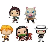 Funko Animation: POP! Demon Slayer Collectors Set - Tanjiro Kamado, Inosuke Hashibira, Zenitsu Agatsuma, Nezuko Kamado, Muzan Kibutsuji