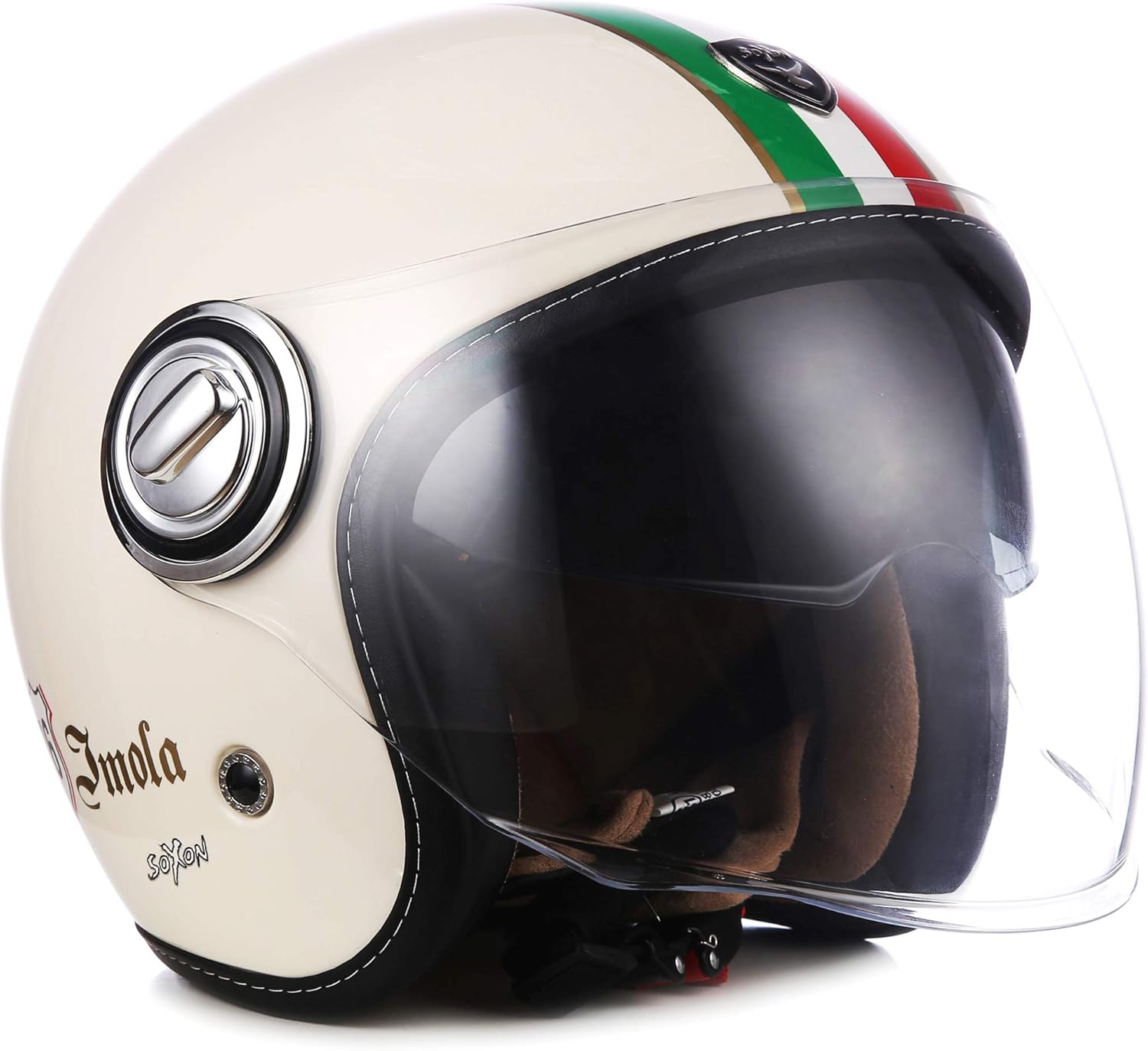 SOXON Jet Brille 888 Imola ITALY Jet Helmet Vintage Vespa Pilot