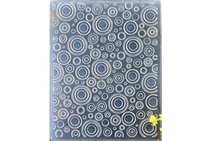 Kwan Crafts Circle Plastic Embossing Folders for Card Making Scrapbooking and Other Paper Crafts