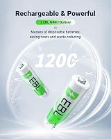 EBL 8x 2800mAh AA Rechargeable Batteries & Fast Charger with LED view 5