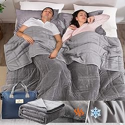 OMYSTYLE 80''x87'' Weighted Blanket Queen Size for