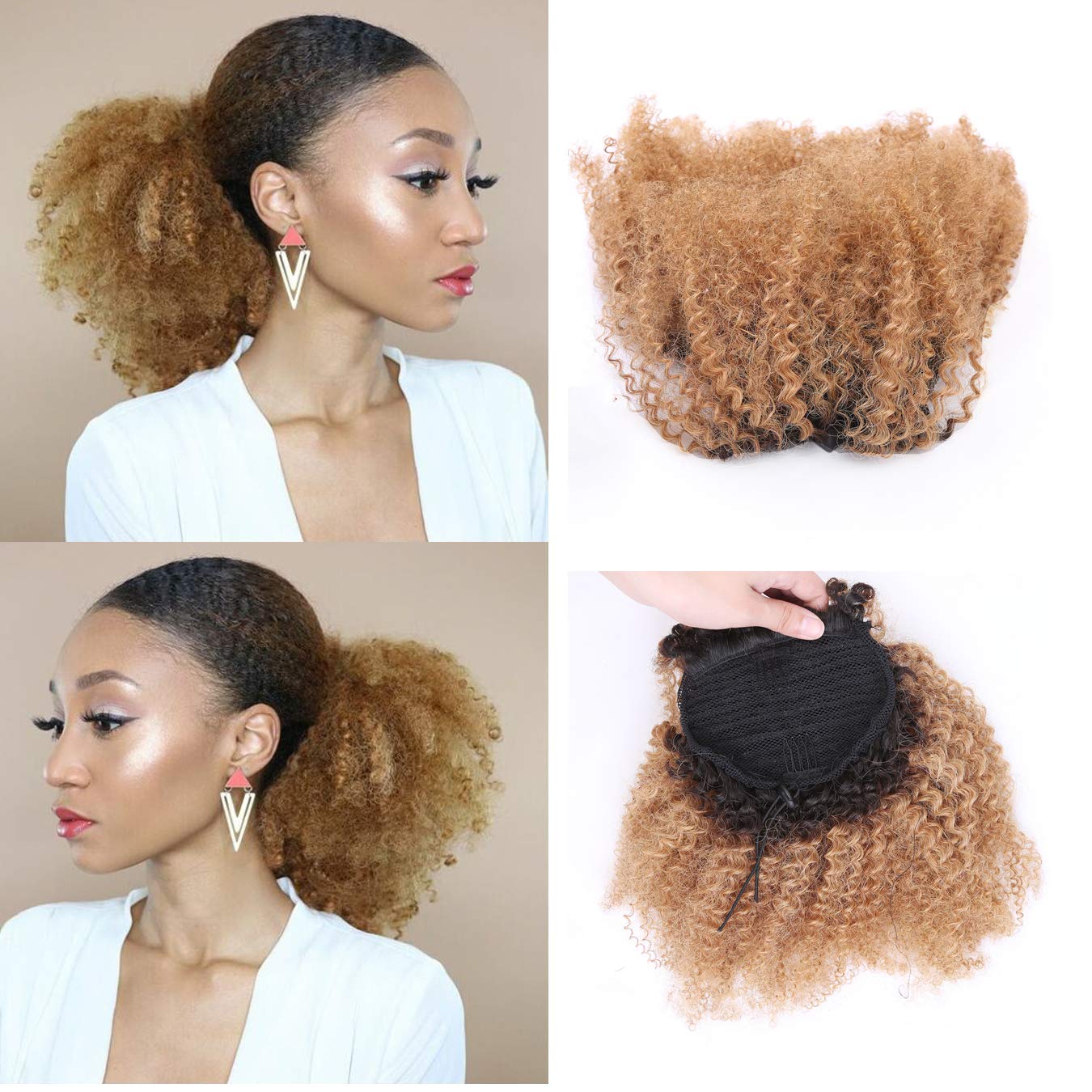 Blonde drawstring ponytail Clearance