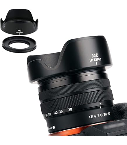 Amazon.com : JJC LH-S2860 Black Petal Tulip Lens Hood Shade