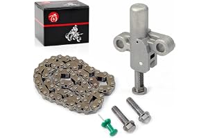 Cam Timing Chain 60L & Tensioner For Honda Rancher 420 2007-2020 Foreman 500 TRX500 FE/FA/FM/FPE/FPM 2012-2019 TRX520 SXS 500 520 14540-HN5-671 14401-HP5-601