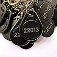 Black 26bit Keyfobs Proximity Fob Works with Prox Key ISOProx 1346 1386 1326 H10301 Format Readers. Works with The vast Majority of Access Control Systems (100pcs)