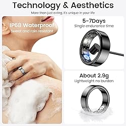 Temdan Smart Ring (Upgraded), Wearable Fitness