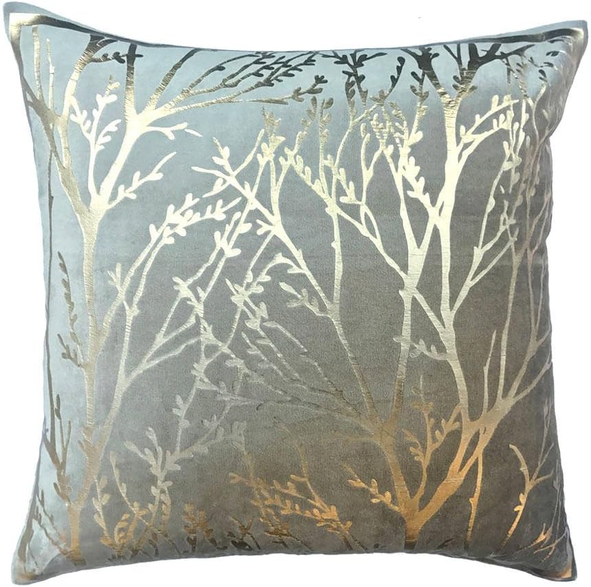 Decorative Cushion Covers 26 X 26 Inch Grey Velvet Throw Cushion